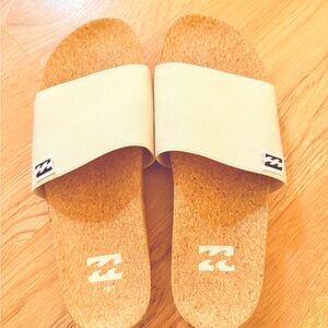 Billabong Cream Slide Sandals